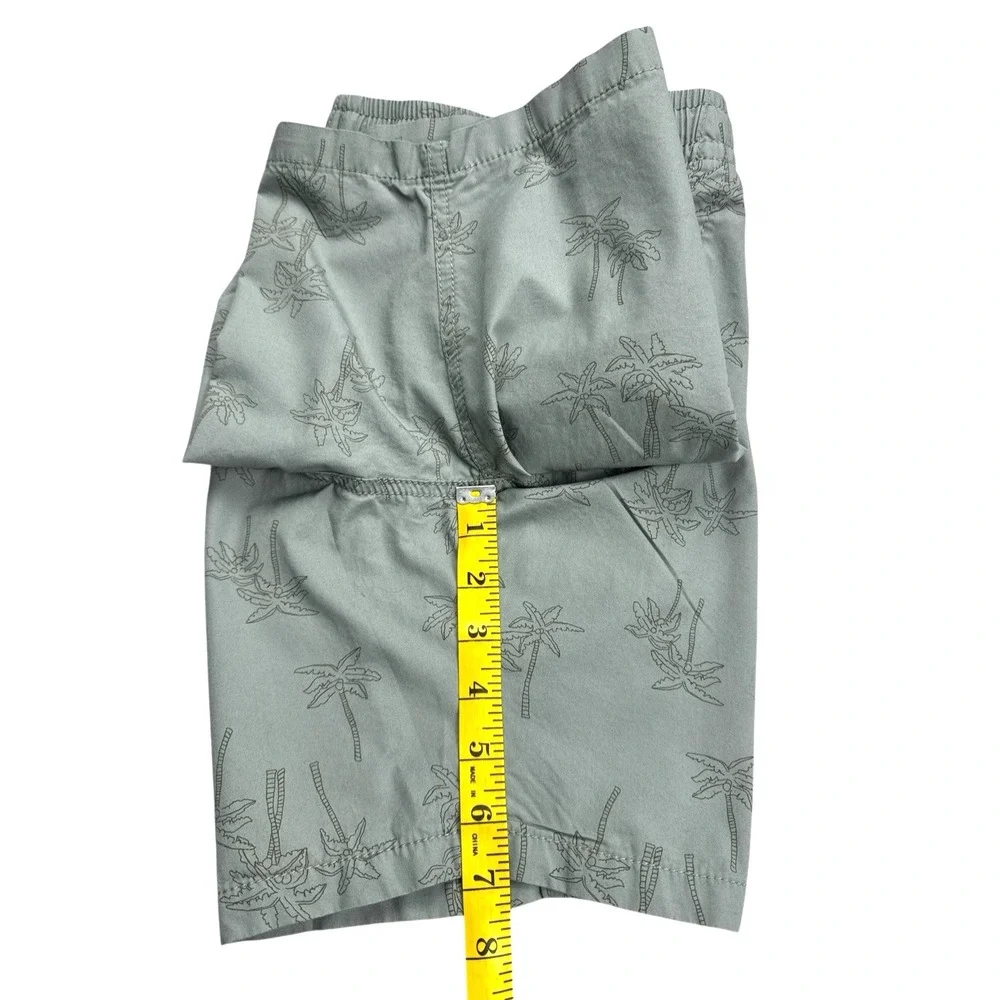 Gap Youth Kids Poplin Pull-On Elastic Waist Shorts – Palm Tree‎ Print – Size XL